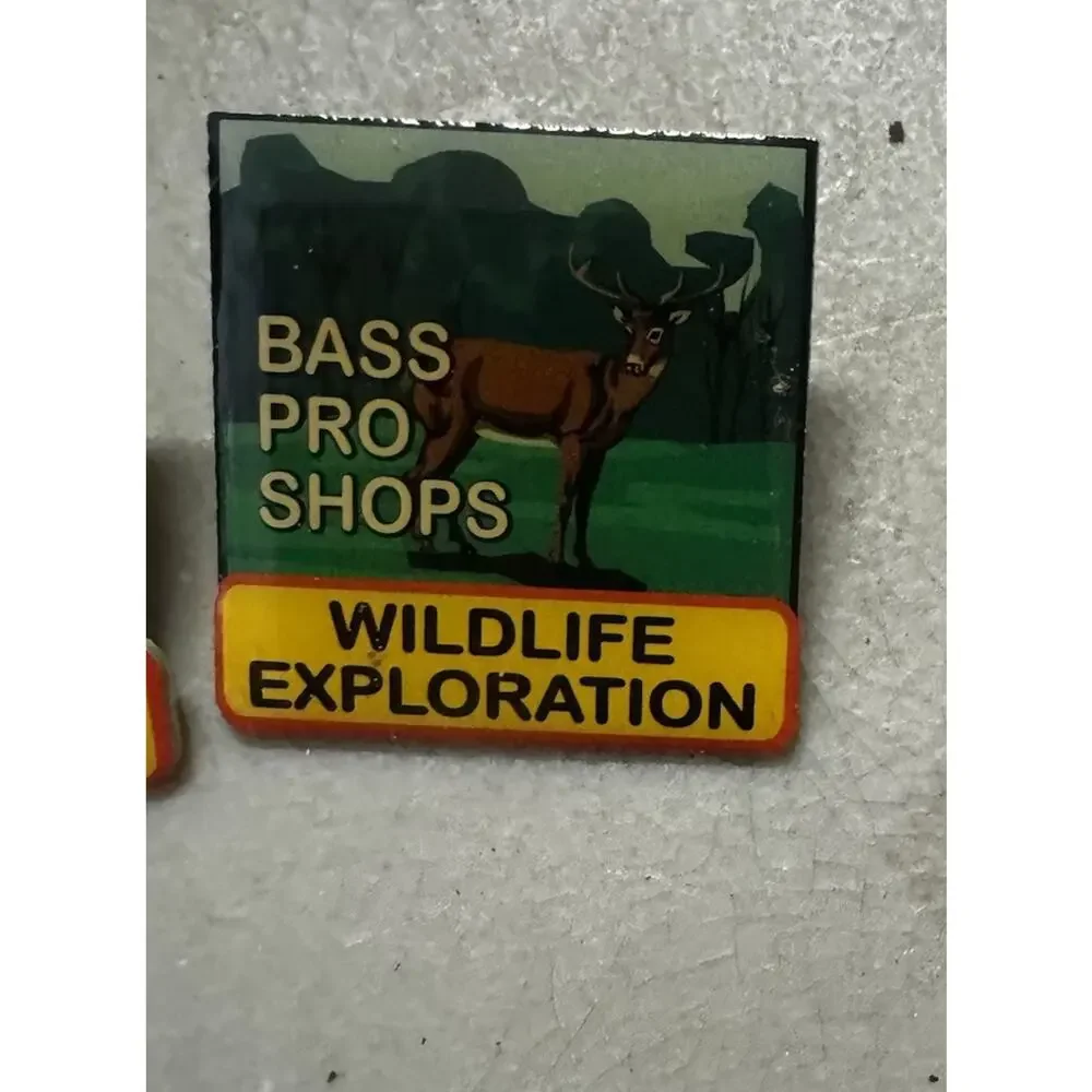 Vintage Bass Pro Shops Homeschool Achievement Pin Lot Archery Wildlife Dogs